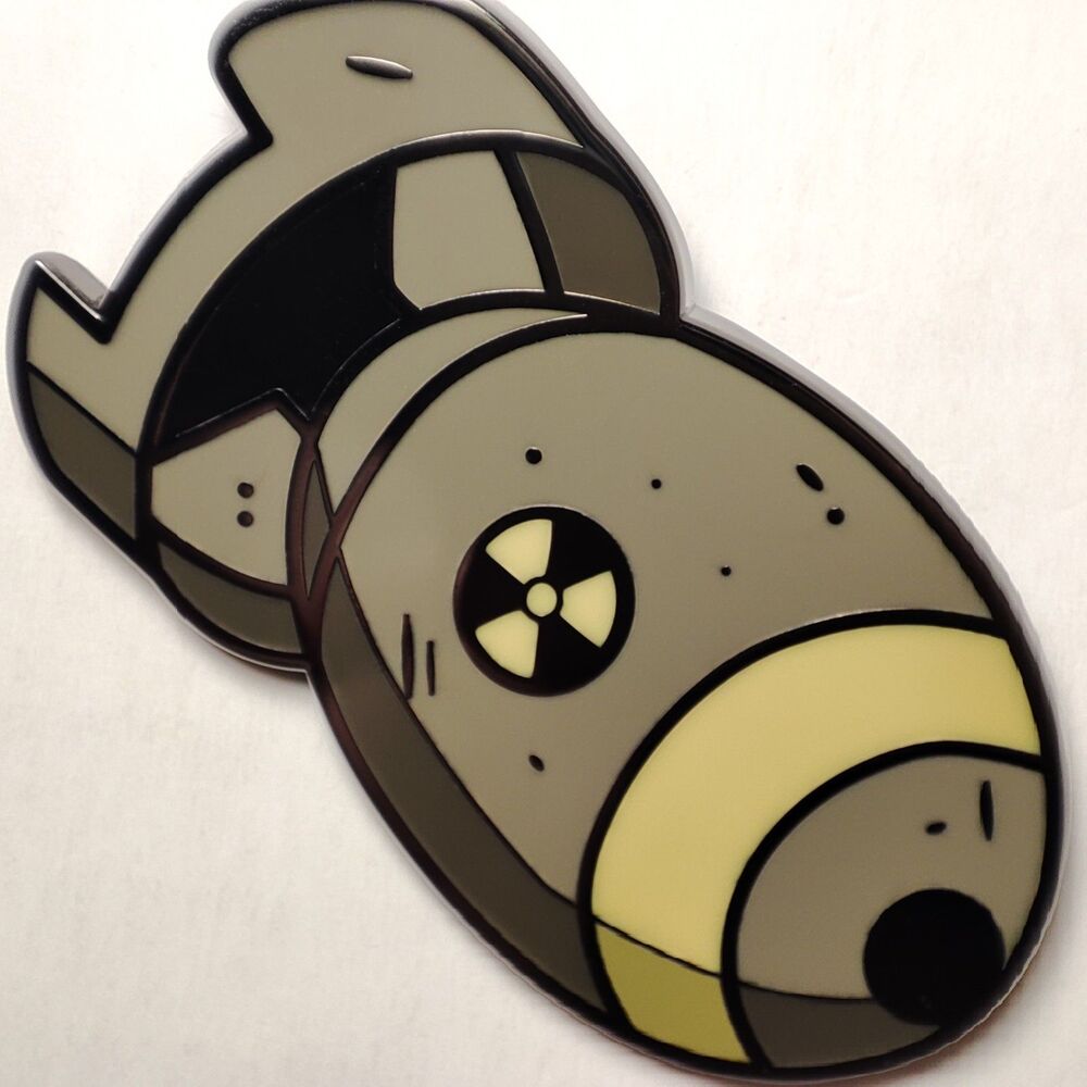Fallout Mini Nuke Enamel Pin Official Bethesda Collectible Lapel Badge Figure